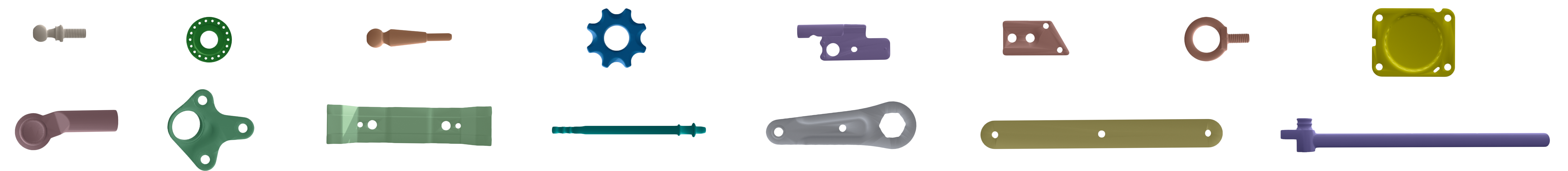 CAD models of the industrial parts